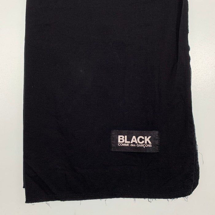 BLACK COMME des GARCONS ブラックコムデギャルソン 大判ストール コットン ブラック 1K-K001 福生店