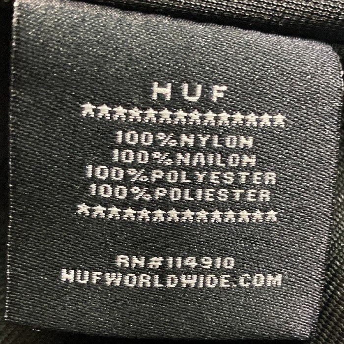 HUF ハフ ロゴプリント コーチジャケット ブラック size2XL 瑞穂店