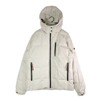 BEAMS HEART ビームス ハート ダウンジャケット ジャケット 上着 Jacket 42-18-0006-413 スクエアキルティング ダウンジャケット フード脱着式 ホワイト sizeL 瑞穂店