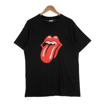 90's Rolling Stones ローリングストーンズ World Tour プリントTシャツ 両面 袖裾シングル anvil 1997コピーライト ブラック Size L 福生店