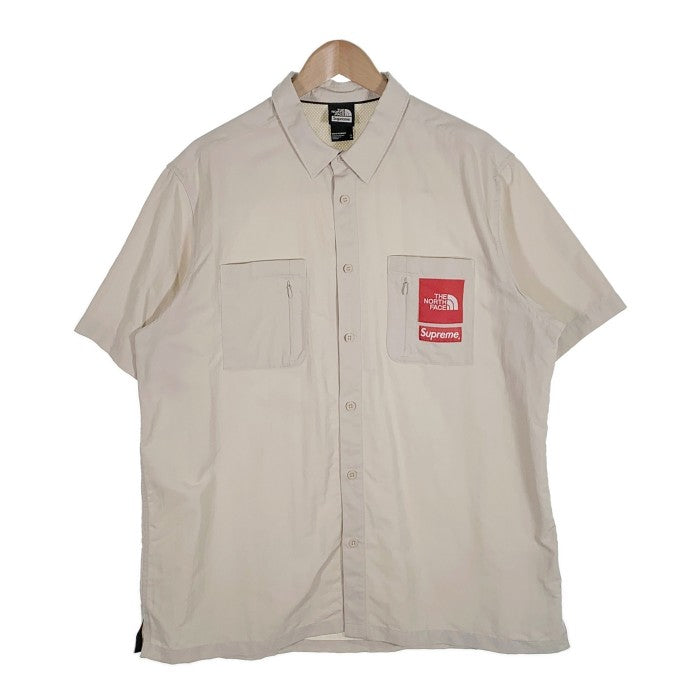 SUPREME シュプリーム 22SS THE NORTH FACE ノースフェイス Trekking S/S Shirt トレッキングショートスリーブシャツ アイボリー NR02211I Size XL 福生店