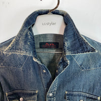 HYSTERIC GLAMOUR ヒステリックグラマー  Washed Denim Western Shirt Indigo ウエスタンシャツ インディゴ sizeFree 瑞穂店