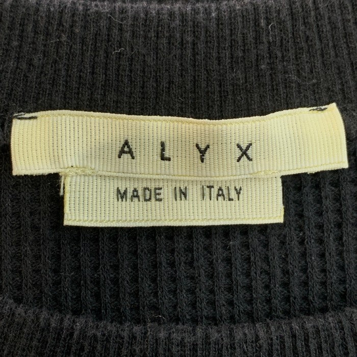 ALYX アリクス ワッフル ベースボールカットソー Tシャツ ブラック Size M 福生店