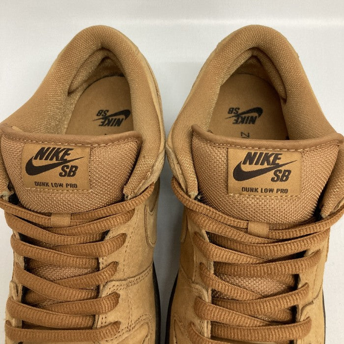 NIKE ナイキ BQ6817 204 SB DUNK LOW PRO ダンク ロー スニーカー WHEAT MOCHA ブラウン size26cm 瑞穂店