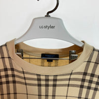 BURBERRY バーバリー ブルーレーベル チェック Tシャツ ベージュ sizeM 瑞穂店