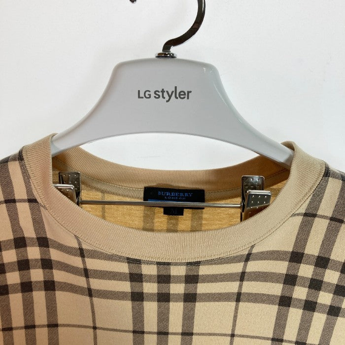 BURBERRY バーバリー ブルーレーベル チェック Tシャツ ベージュ sizeM 瑞穂店