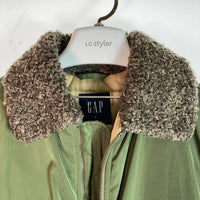 GAP ギャップ aviator jacket 中綿ジャケット 142325 カーキ sizeM 瑞穂店