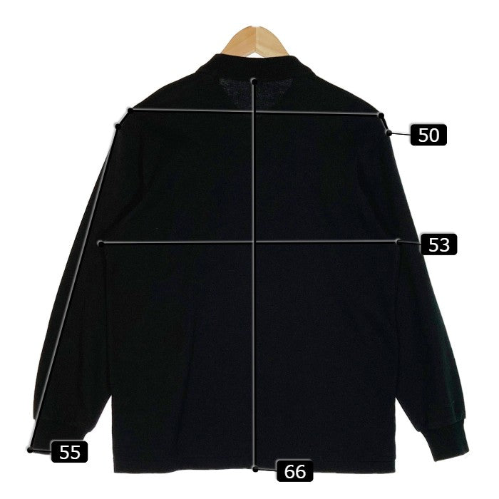 ★バレンシアガ ロゴ入ポロシャツ D-OS 4222 ブラック size:LL