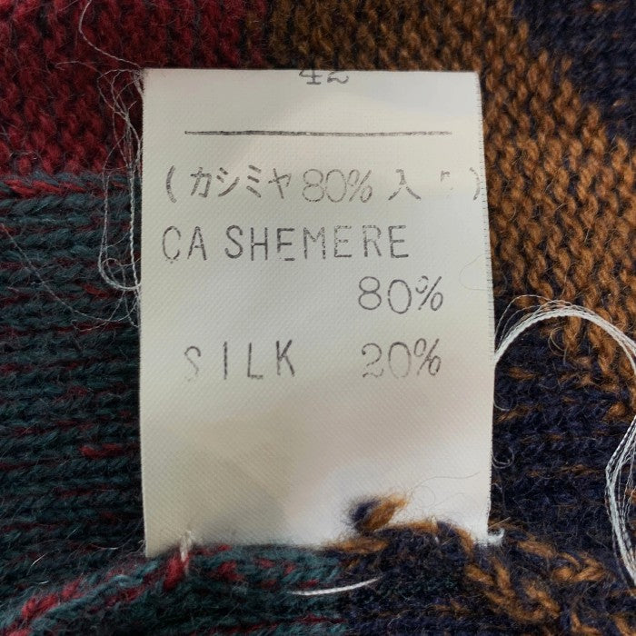 MISSONI ミッソーニ CASHMERE VEST カシミヤ ニットベスト Vネック マルチ Size 48 福生店