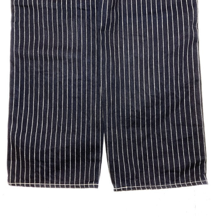 EightーG エイトＧ 8wkー04 13oz WABASH STRIPE WORK PANTS ウォバッシュ ダブルニー ネイビー sizeW32 瑞穂店