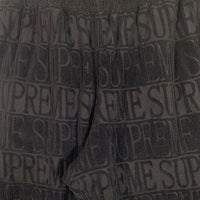 SUPREME シュプリーム 17SS Logo Stripe Terry Short ロゴストライプ テリーショーツ ショートパンツ パイル地 ブラック Size S 福生店