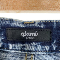 glamb グラム Wide Bleach Denim ワイドブリーチデニム ジーンズ インディゴ GB0223/P07 Size L 福生店