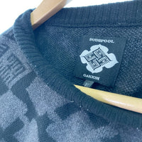 GAKKIN x BUDSPOOL ガッキン バッズプール NECK SWEATER 舐達麻 ニット ブラック sizeXL 瑞穂店 –  GolRagオンラインショップ