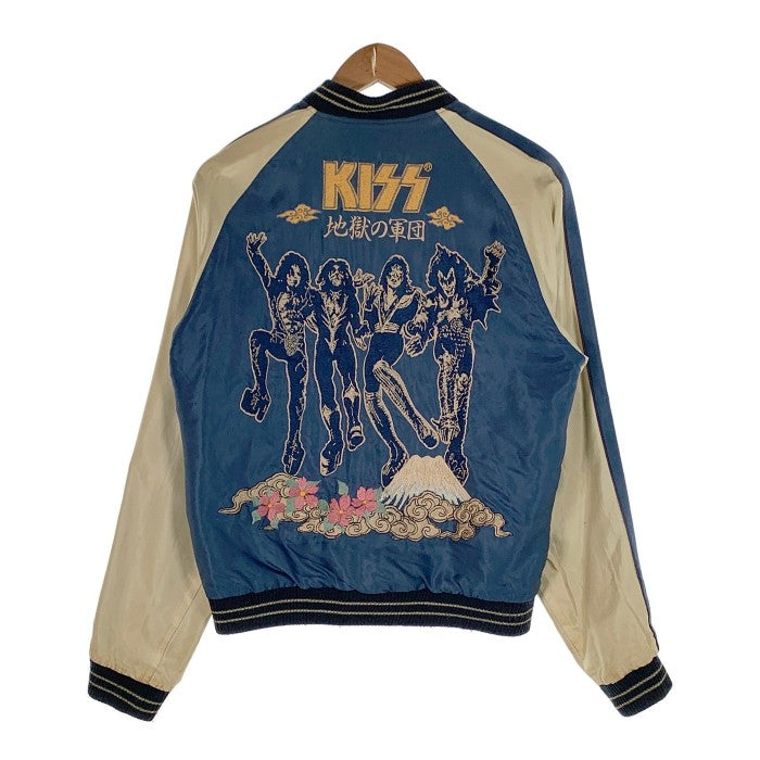 テーラー東洋 KISS リバーシブル スカジャン スーベニアジャケット ブルー ブラック TT11860 Size M 福生店