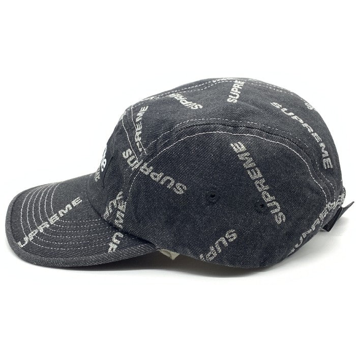 SUPREME シュプリーム 17SS Denim Logo Camp Cap デニム ロゴ キャンプキャップ ブラック 福生店