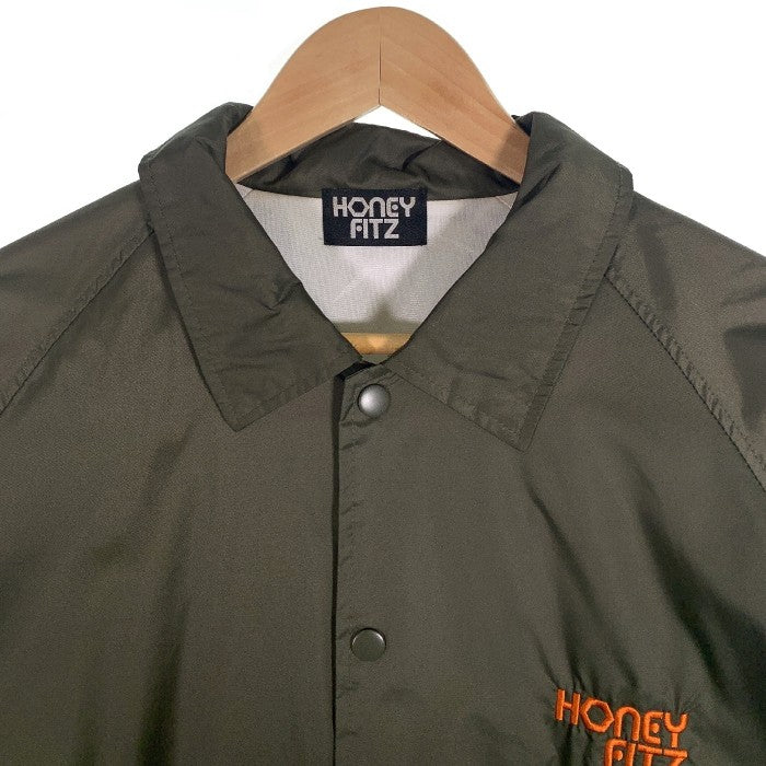 HONEY FITZ ハニーフィッツ HANDSOME COACH JACKET ナイロン コーチジャケット オリーブ HOF-0032 Size L 福生店