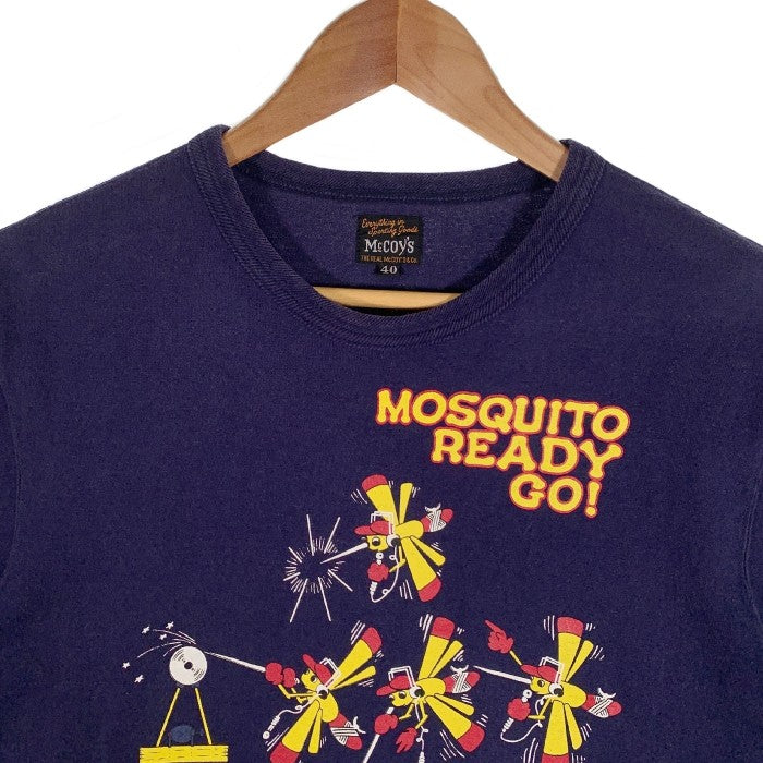 The Real McCOY's リアルマッコイズ MOSQUITO ミリタリー Tシャツ ネイビー Size 40 福生店