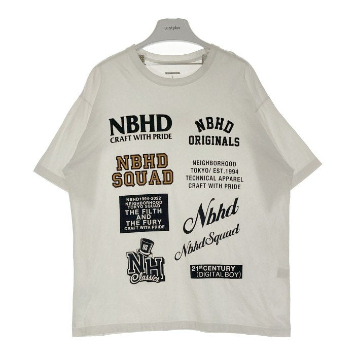NEIGHBORHOOD ネイバーフッド NH-11C-TEE プリントTシャツ ホワイト Size L 瑞穂店