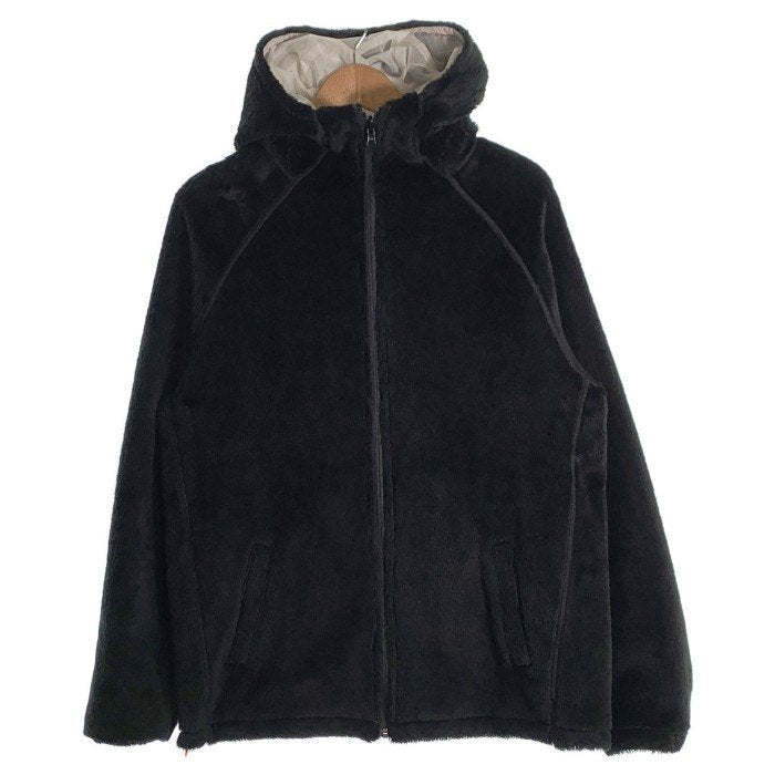 MINOTAUR ミノトール THERMAL STORAGE HOODED リバーシブル ジップアップパーカー ブラック ナイロン フリース Size L 福生店