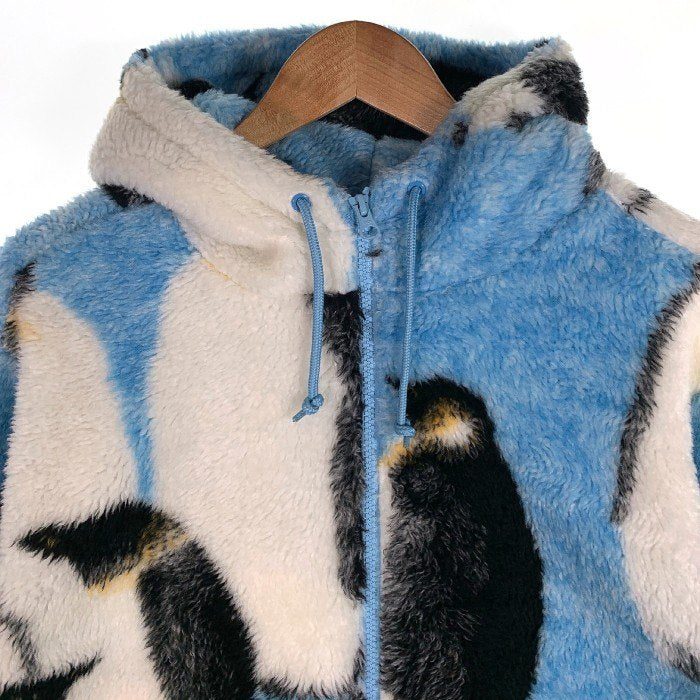 SUPREME シュプリーム 20AW Penguins Hooded Fleece Jacket ペンギン フーデッド フリースジャケット ブルー  Size L 福生店