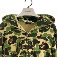 A BATHING APE アベイシングエイプ ジップアップ パーカー シャーク グリーン sizeL 瑞穂店