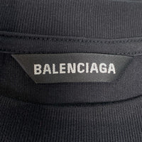 BALENCIAGA バレンシアガ 21SS DEFILE L/S TEE プリント ロングスリーブ Tシャツ ブラック オーバーサイズ 641667 Size XS 福生店