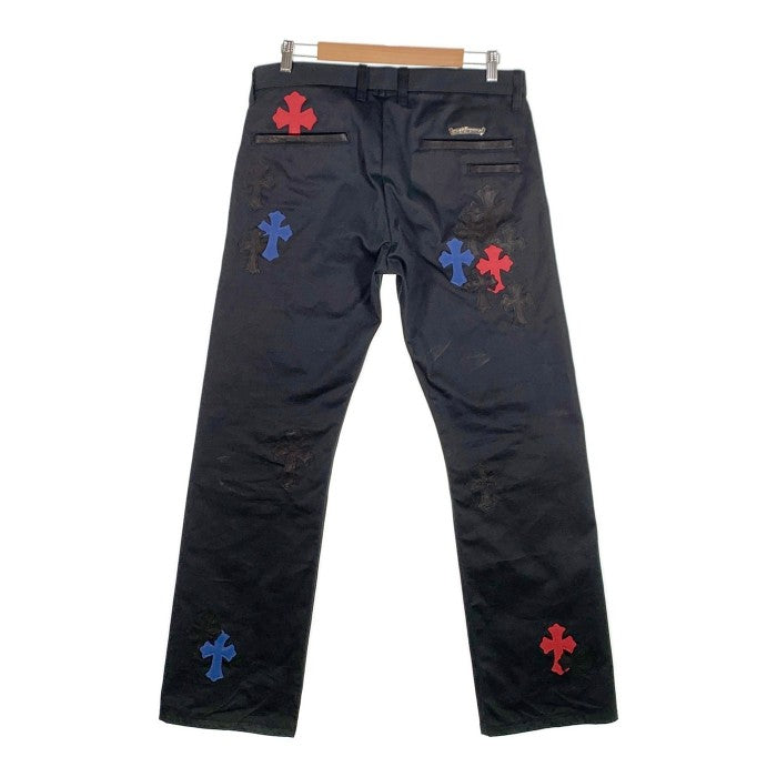 Chrome Hearts クロムハーツ CHINO STRTLG FBRC チノ ストレートパンツ セメタリークロスパッチ ブラック Size 33 福生店