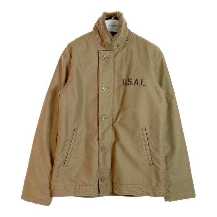 Alpha Industries アルファ インダストリー フライトジャケット ジャケット 上着 Jacket 20521-414 N-1 デッキジャケット カーキ sizeXL 瑞穂店