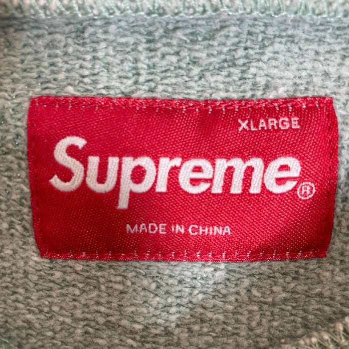 Supreme シュプリーム 17SS Overdyed Crewneck Sweatshirt オーバーダイ クルーネックスウェット 袖ロゴ刺繍 グリーン sizeXL 瑞穂店