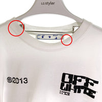 OFF-WHITE オフホワイト OMAA038S21JER008 21SS Tech Marker S/S Over Tee テックマーカーショートスリーブオーバーTシャツ ホワイト sizeL 瑞穂店