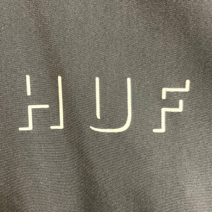 HUF ハフ ロゴプリント コーチジャケット ブラック size2XL 瑞穂店