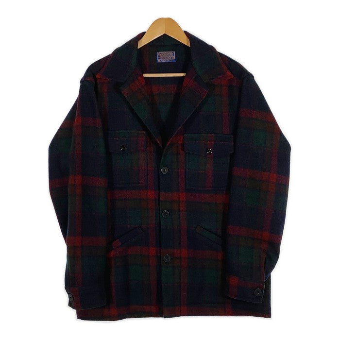 US古着 70's PENDLETON ペンドルトン チェック ウールジャケット USA製 Size M 福生店