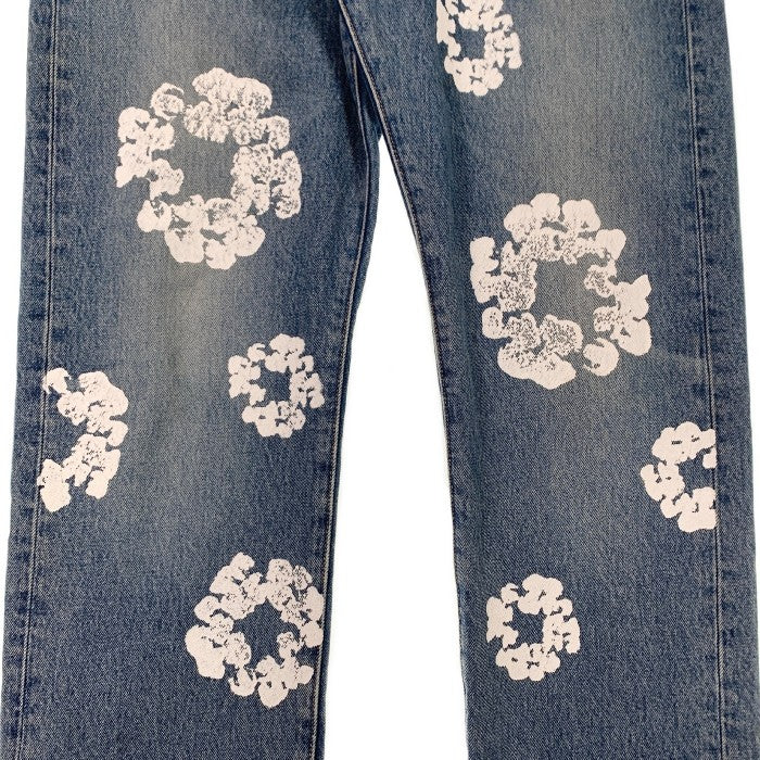 DENIM TEARS デニムティアーズ LEVI'S リーバイス 501 DT Wreath Jean リースプリント デニムパンツ インディゴ Size 33×32 福生店