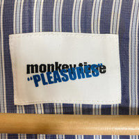 MONKEY TIME×PLEASURES モンキータイム×プレジャー 8325-199-0269 チェック柄 コーチジャケット グレー sizeM 瑞穂店