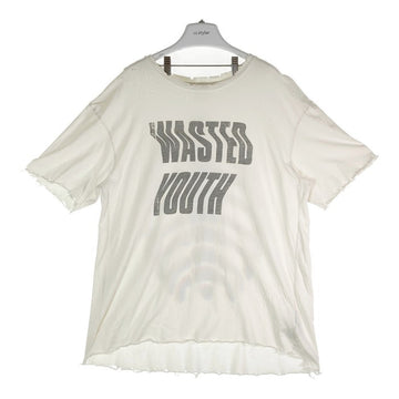 ALCHEMIST アルケミスト ダメージ加工 バックボーン プリントTシャツ 20AW AL-A20-0000-002 ホワイト sizeXL 瑞穂店
