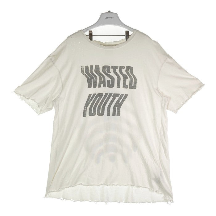 ALCHEMIST アルケミスト ダメージ加工 バックボーン プリントTシャツ 20AW AL-A20-0000-002 ホワイト sizeXL 瑞穂店