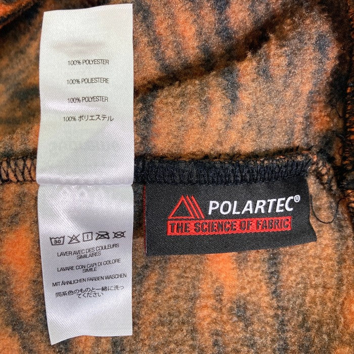 Supreme シュプリーム 21AW Logo Polartec Hooded Sweatshirt Tiger オレンジ×ブラック sizeM 瑞穂店