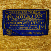 PENDLETON ペンドルトン 60's ウールニット シャツ プルオーバー マスタード  sizeM 瑞穂店