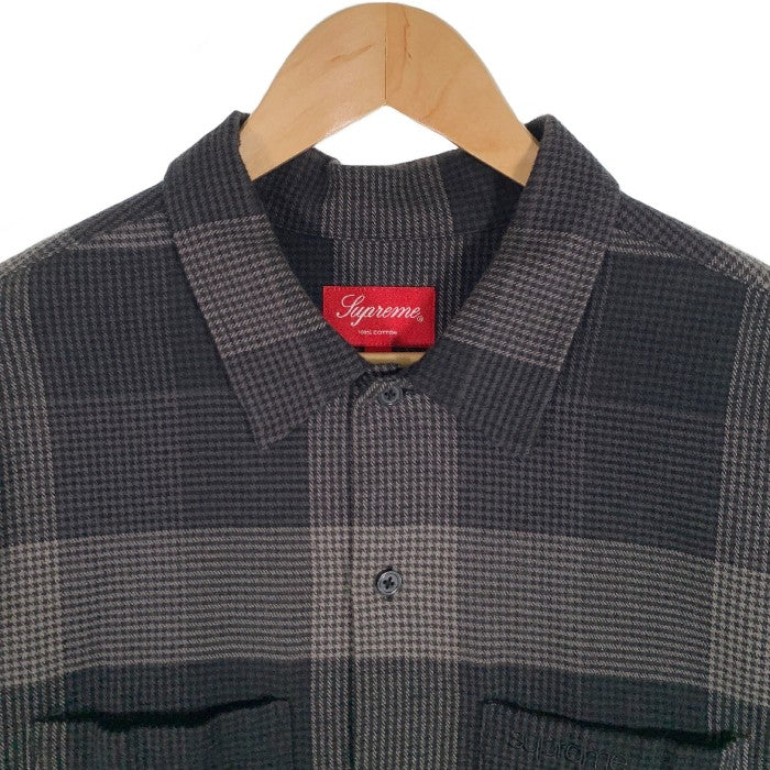 SUPREME シュプリーム 21AW Plaid Flannel Shirt チェック フランネルシャツ ブラック Size M 福生店