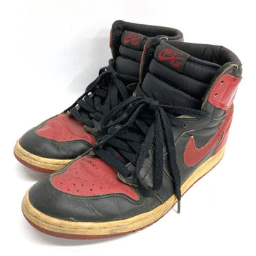 NIKE ナイキ 130207-061 94年 復刻 AIR JORDAN 1 HIGH BRED エアジョーダン1 ブレッドハイカットスニーカー ブレッド ブラック レッド 観賞用 size27.5cm 瑞穂店