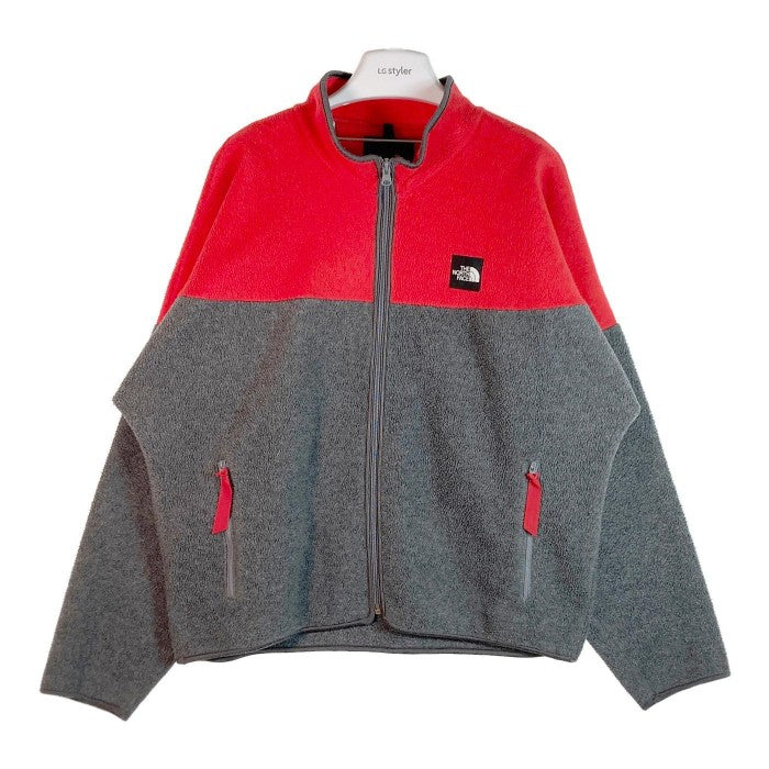 THE NORTH FACE ノースフェイス フリースジャケット 赤グレー sizeL 瑞穂店