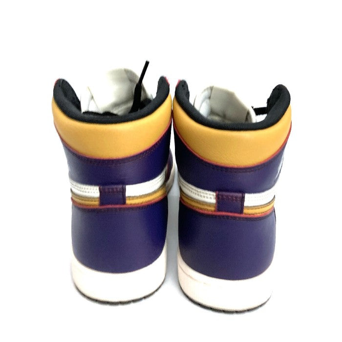 NIKE ナイキ SB AIR JORDAN 1 RETRO HIGH OG DEFIANT LAKERS CD6578-507 ホワイト×パープル×イエロー size26.5cm 瑞穂店