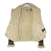 MILITARY CLOTHING ミリタリークロージング B-3 フライトジャケット ムートン 羊革 ブラウン sizeL 瑞穂店