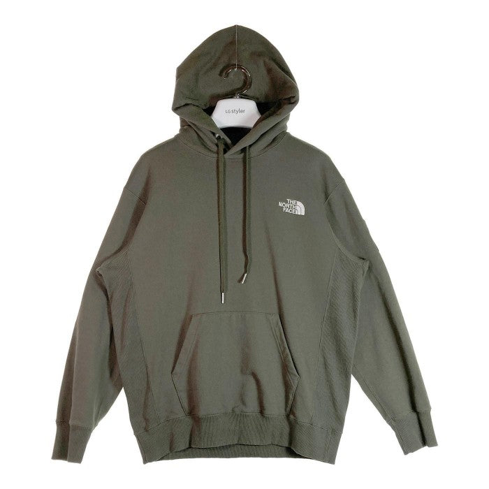 THE NORTH FACE ノースフェイス NT12333 Square Logo Hoodie スクエアロゴフーディ カーキ sizeL 瑞穂店