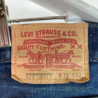 LEVI'S リーバイス 米国製 バレンシア工場 BigE 517-0217 555刻印 デニム パンツ  インディゴブルー sizeW33 瑞穂店