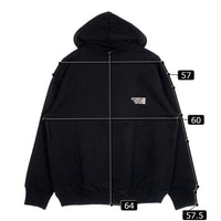 VETEMENTS ヴェトモン 21SS HOODYS 刺繍ロゴ プルオーバーパーカー ブラック UE51TR730B Size XS 福生店