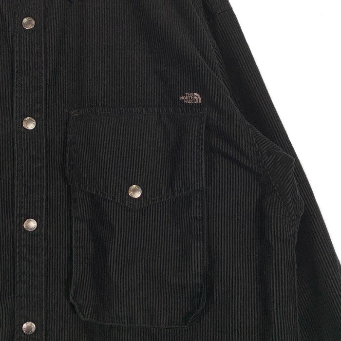THE NORTH FACE ノースフェイス Corduroy Insulation Shirt Jacket コーデュロイ インシュレーション シャツジャケット パープルレーベル ブラック NY2260N Size L 福生店