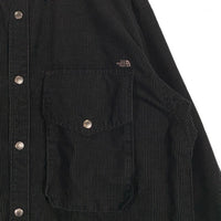 THE NORTH FACE ノースフェイス Corduroy Insulation Shirt Jacket コーデュロイ インシュレーション シャツジャケット パープルレーベル ブラック NY2260N Size L 福生店