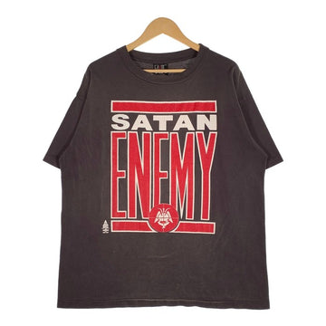 SAINT Mxxxxxx セントマイケル 22SS SATAN ENEMY プリントTシャツ 加工 ブラック Size XL 福生店