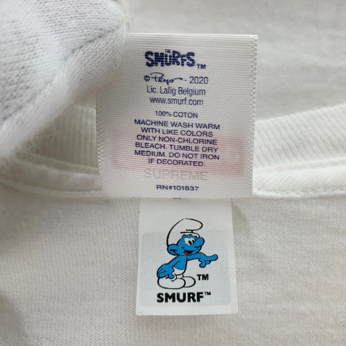 SUPREME シュプリーム 20AW Smurfs Tee スマーフ Tシャツ ホワイト Size XL 福生店